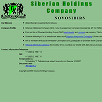 sh.ru / Sibholding Page